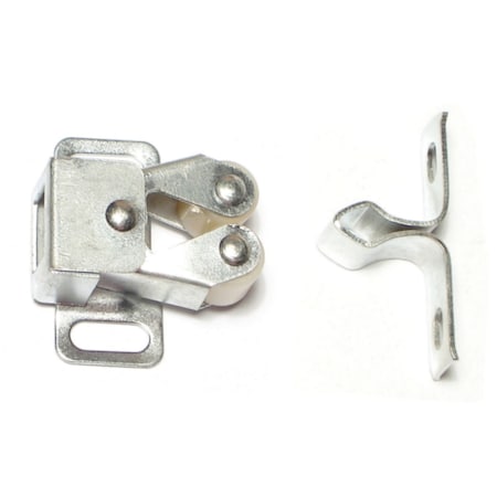 1/2 X 1-1/4 Zinc Plated Steel Double Roller Catches 4PK